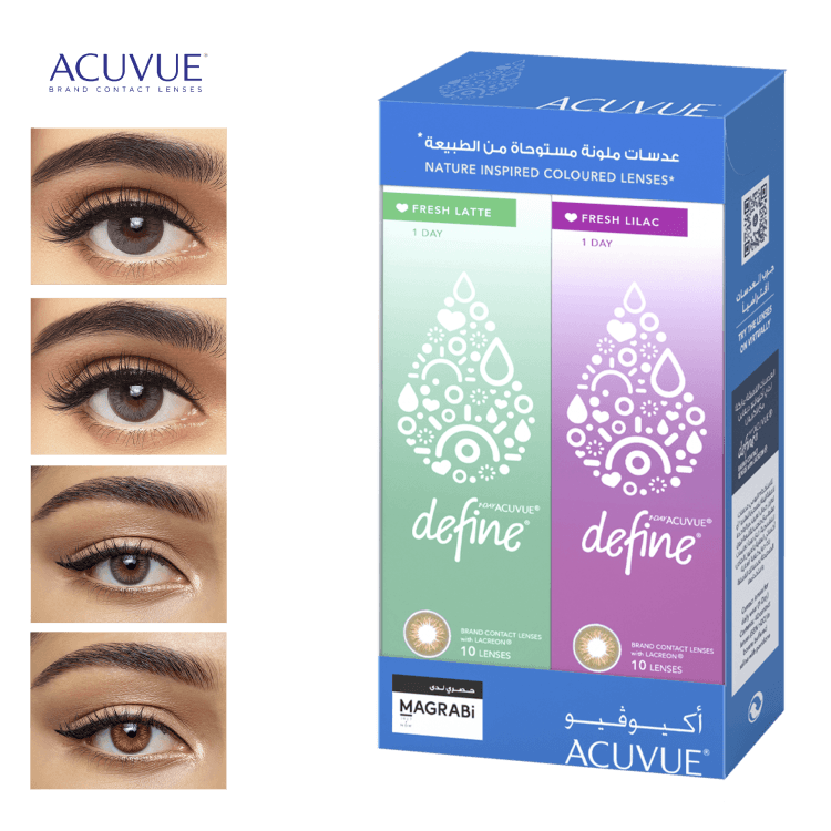 1-Day ACUVUE® DEFINE® Fresh Quattro Pack Color Contact Lenses