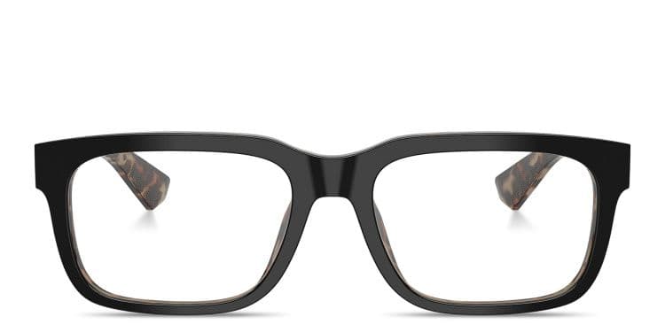 Logo Signature Wide Rectangle Eyeglasses
