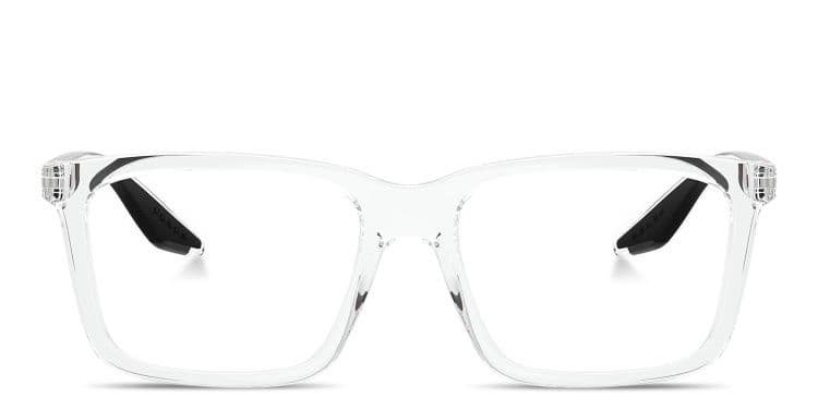 Logo Signature Wide Rectangle Eyeglasses